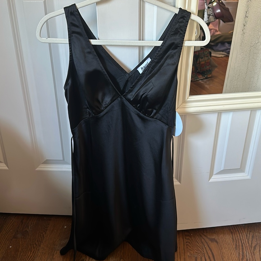 Brand new Princess Polly black silk dress with tags